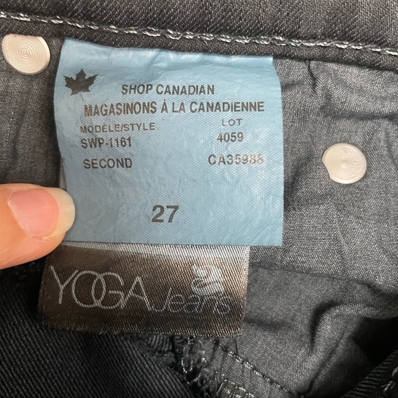 YogaJeans black midrise skinny 27 - Picture 5 of 5